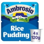 Ambrosia Rice Pudding 4 Pots (120 g)
